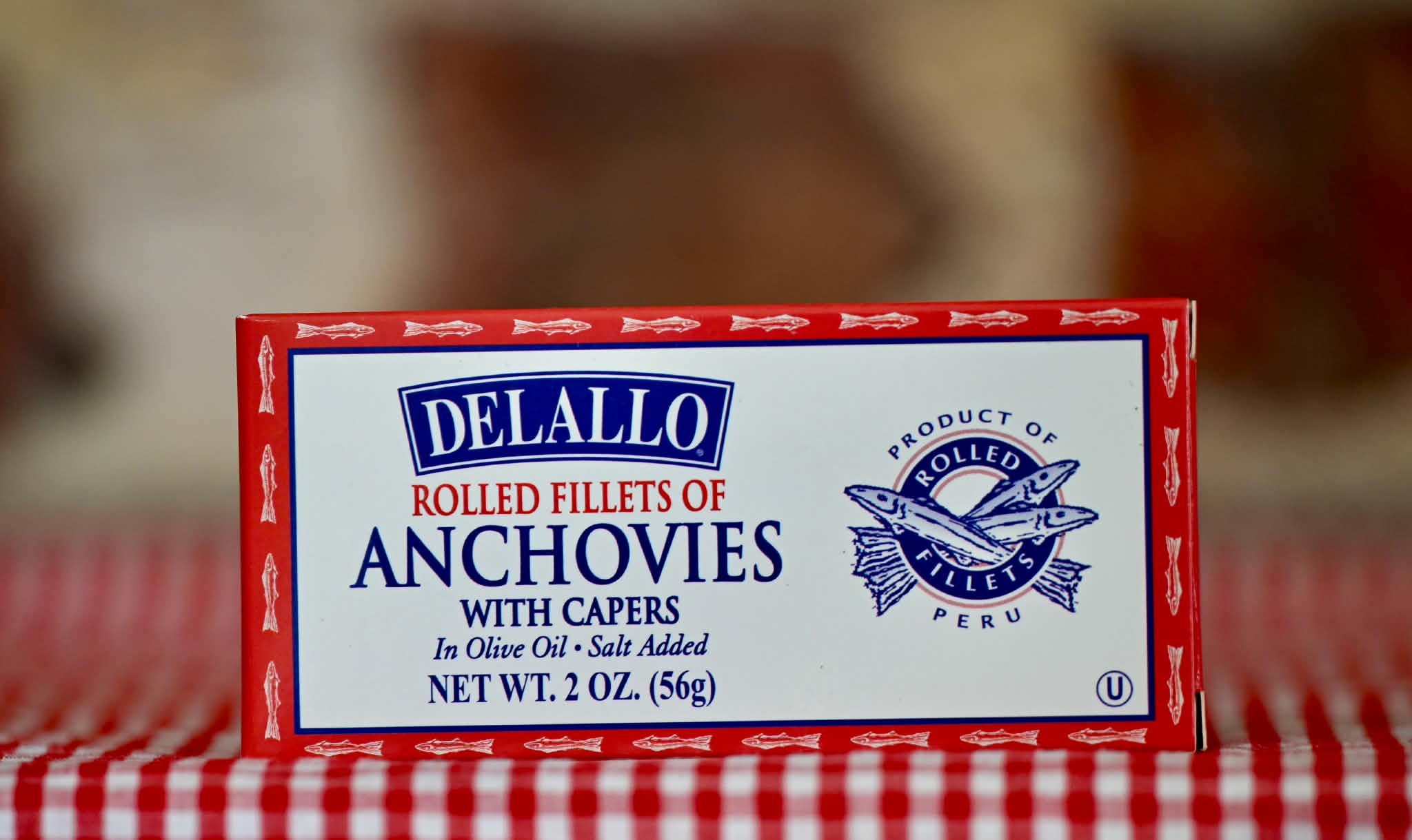 DeLallo Anchovies with Capers (Can)