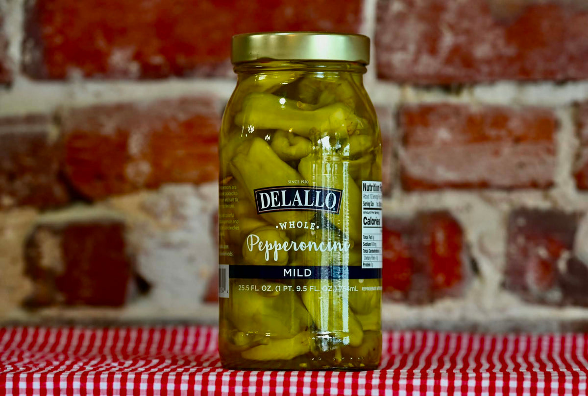 DeLallo Whole Mild Pepperoncini Peppers