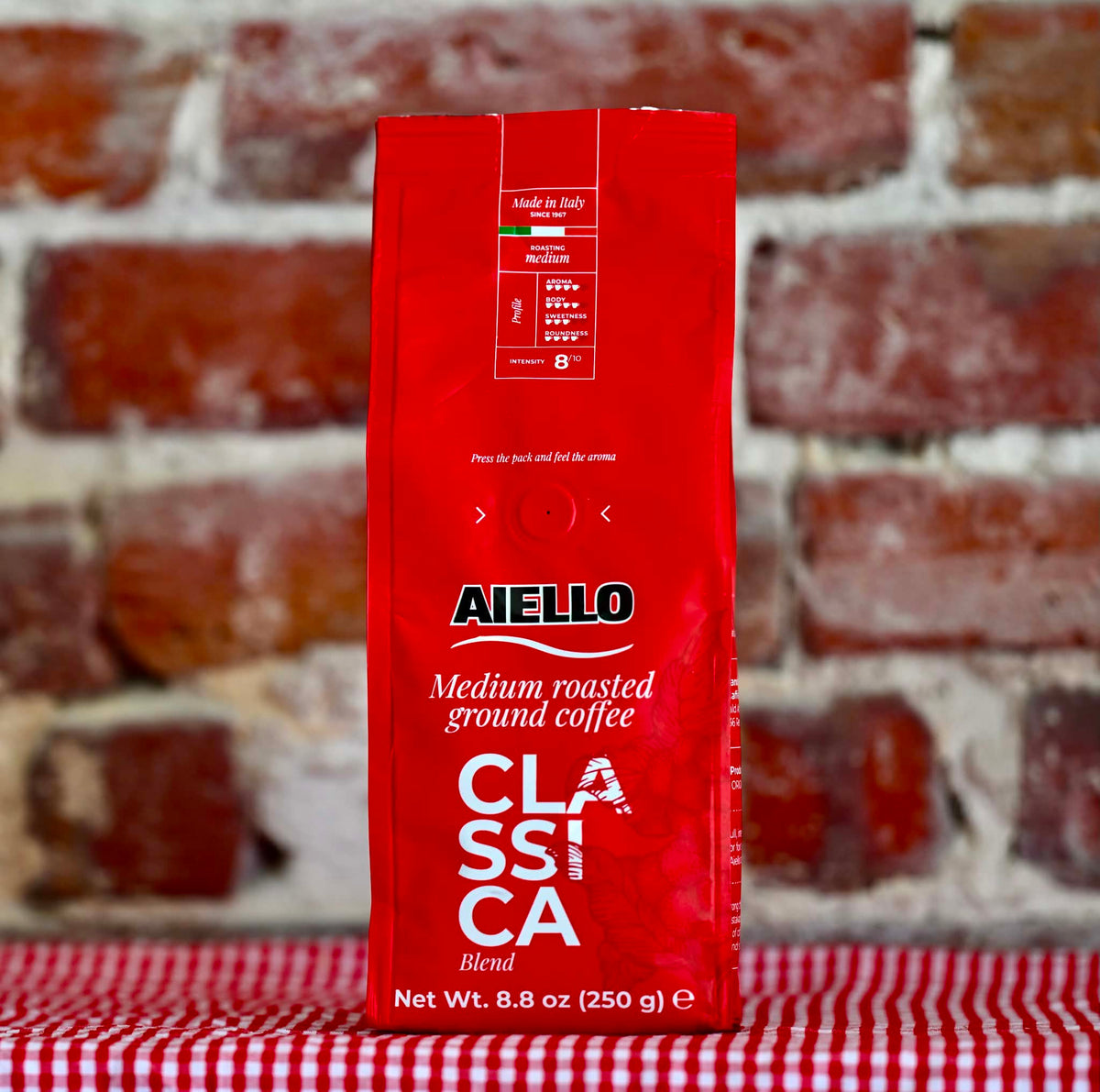 Aiello Caffe CLASSICA Italian Espresso, Fine Ground (1 lb)