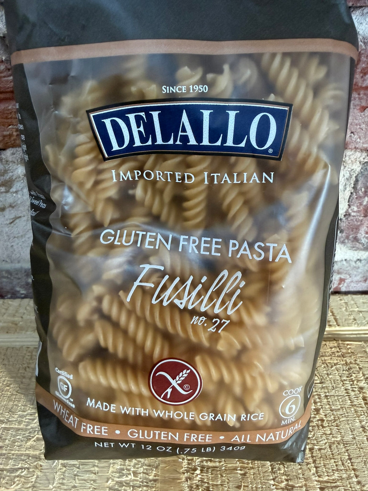 DeLallo Gluten Free Fusilli (Brown Rice)