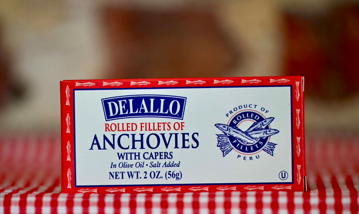 DeLallo Anchovies with Capers (Can)