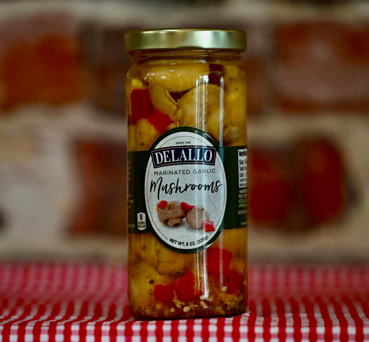 Marinated Mushrooms (Garlic and Sweet Red Peppers)